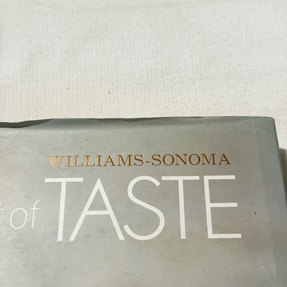 Williams Sonoma The Best of Taste Cookbook - Elegant White and Brown Cover 2001